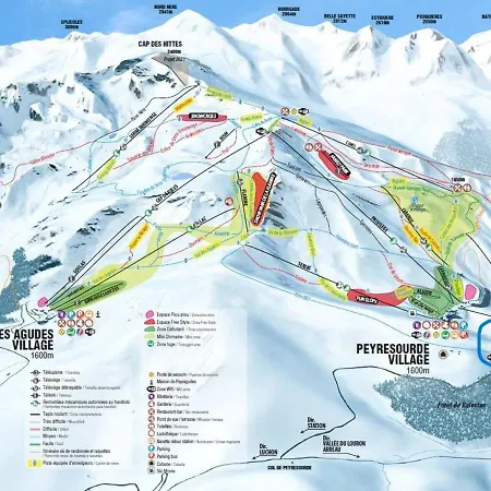 Pour 6 A Peyragudes Avec Parking Et Casier A Skis - Fr-1-695-42 Apartment Germ